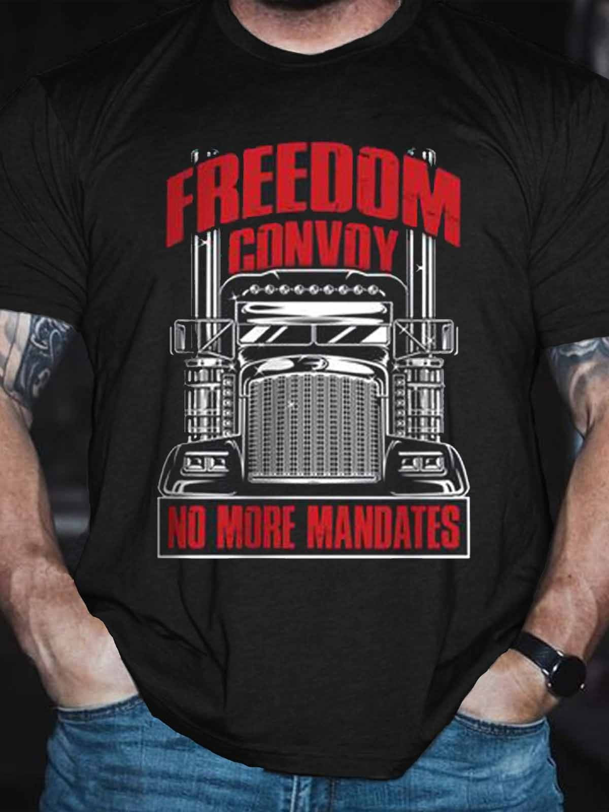 Men’S Freedom Convoy No More Mandates T-Shirt