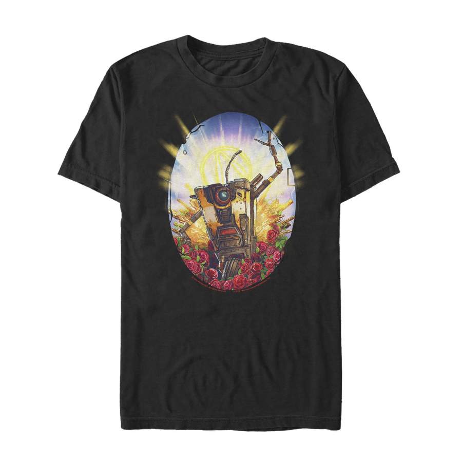 Borderlands 3 Men’s Floral Claptrap Robot T-Shirt