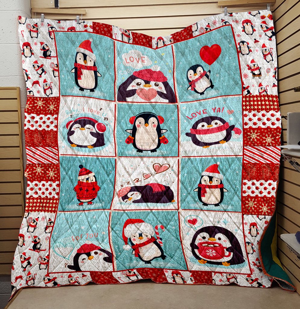 Chubby Penguin Christmas Quilt – Quilt