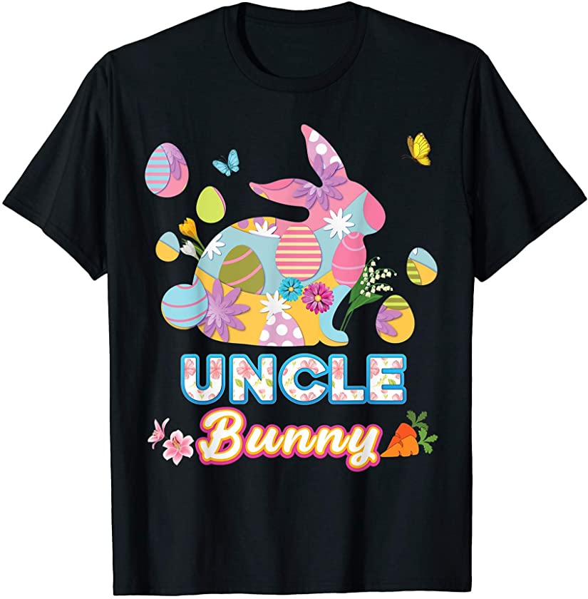 Uncle Bunny Cute Easter Eggs Family Matching Egg Hunt Day T-Shirt