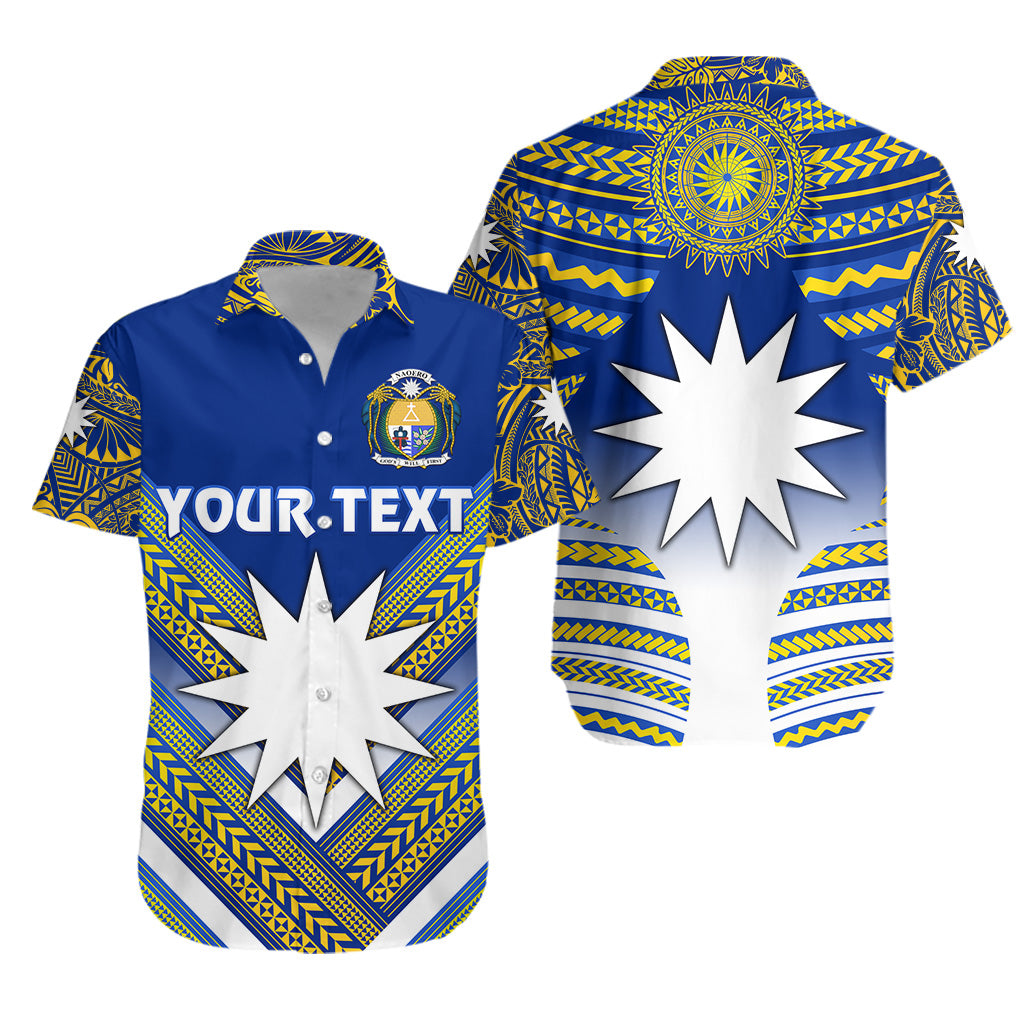 (Custom Personalised) Nauru Polynesian Flag Hawaiian Shirt Creative Style – Blue No.1 Lt8