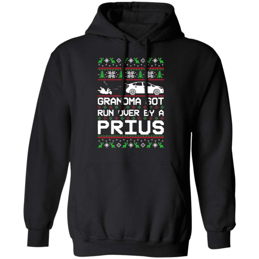 Toyota Prius Ugly Christmas Grandma Got Run Over Pullover Hoodie