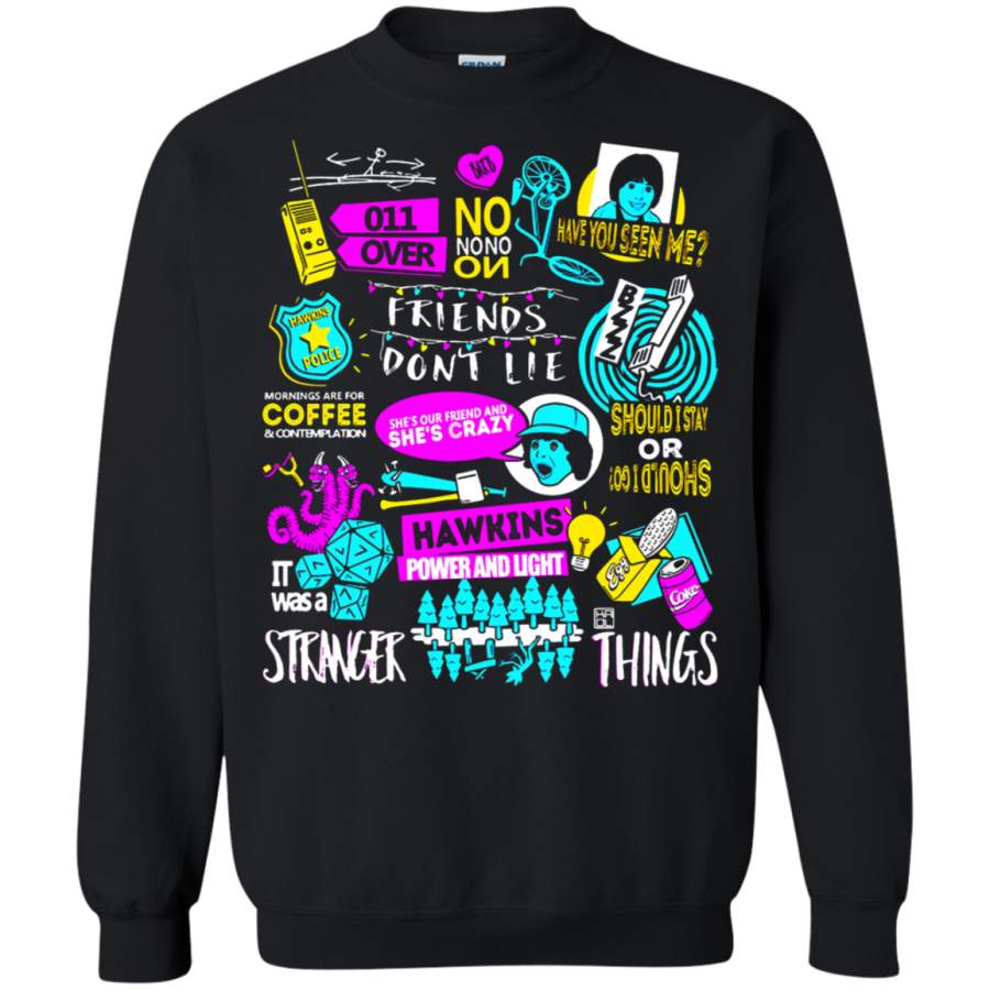 AGR Stranger Things Dustin She ‘s Our Friend And She ‘s Crazy Sweatshirt