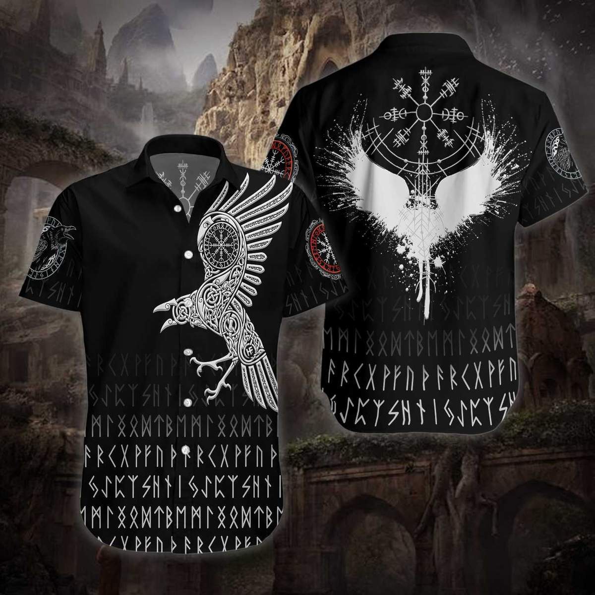 The Raven Of Odin Hawaiian Shirt Pre12218