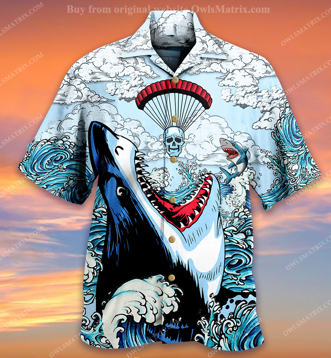 Shark Lvoe Skull Style Limited Edition – Hawaiian Shirt