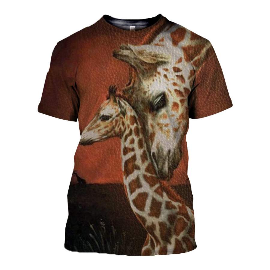 3D All Over Printed Giraffe T Shirt Hoodie 26121