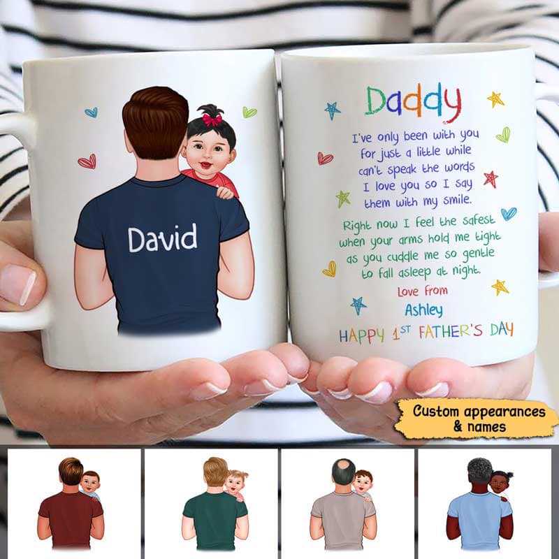 Baby Been With Dad For Just A While New Dad Newborn Personalized Mug