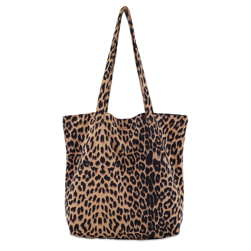 atinfor Large Capacity Leopard Print Canvas Women Tote Bag Shopper Handbag Lady Shoulder Bags 44CMx10CMx38CM alx