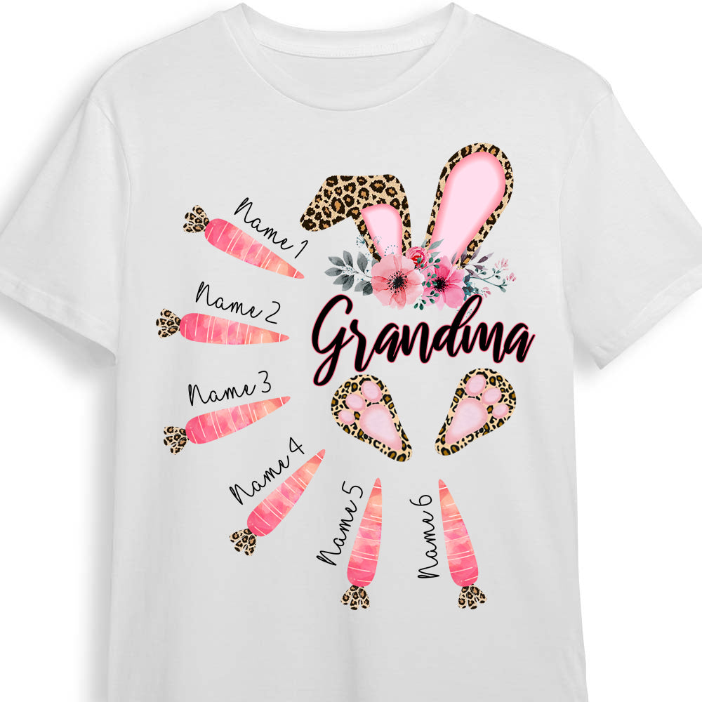 Personalized Mom Grandma Easter Bunny T Shirt Fb251 30O53