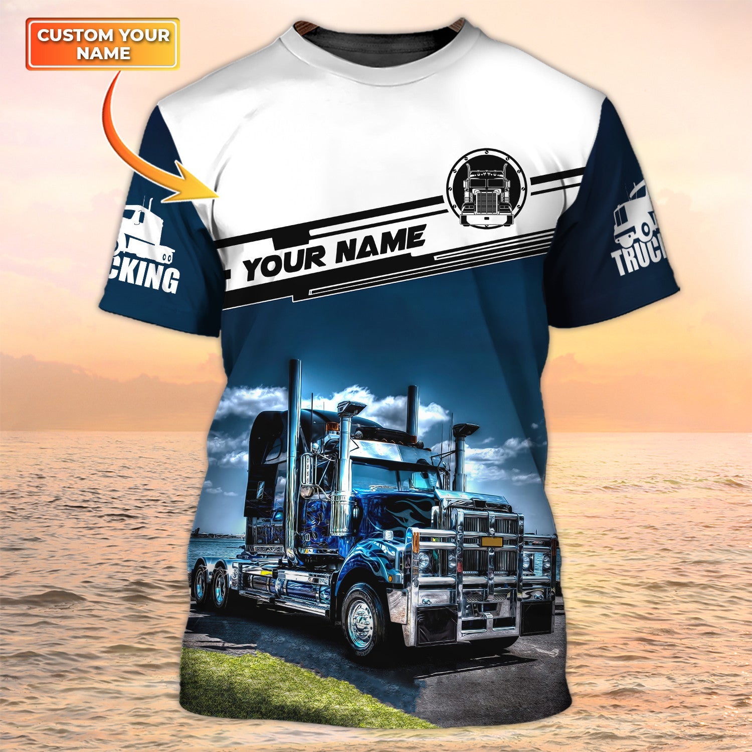 Custom Name Tow Truck Driver Shirts Big Truck T Shirts Truck Driver Gift