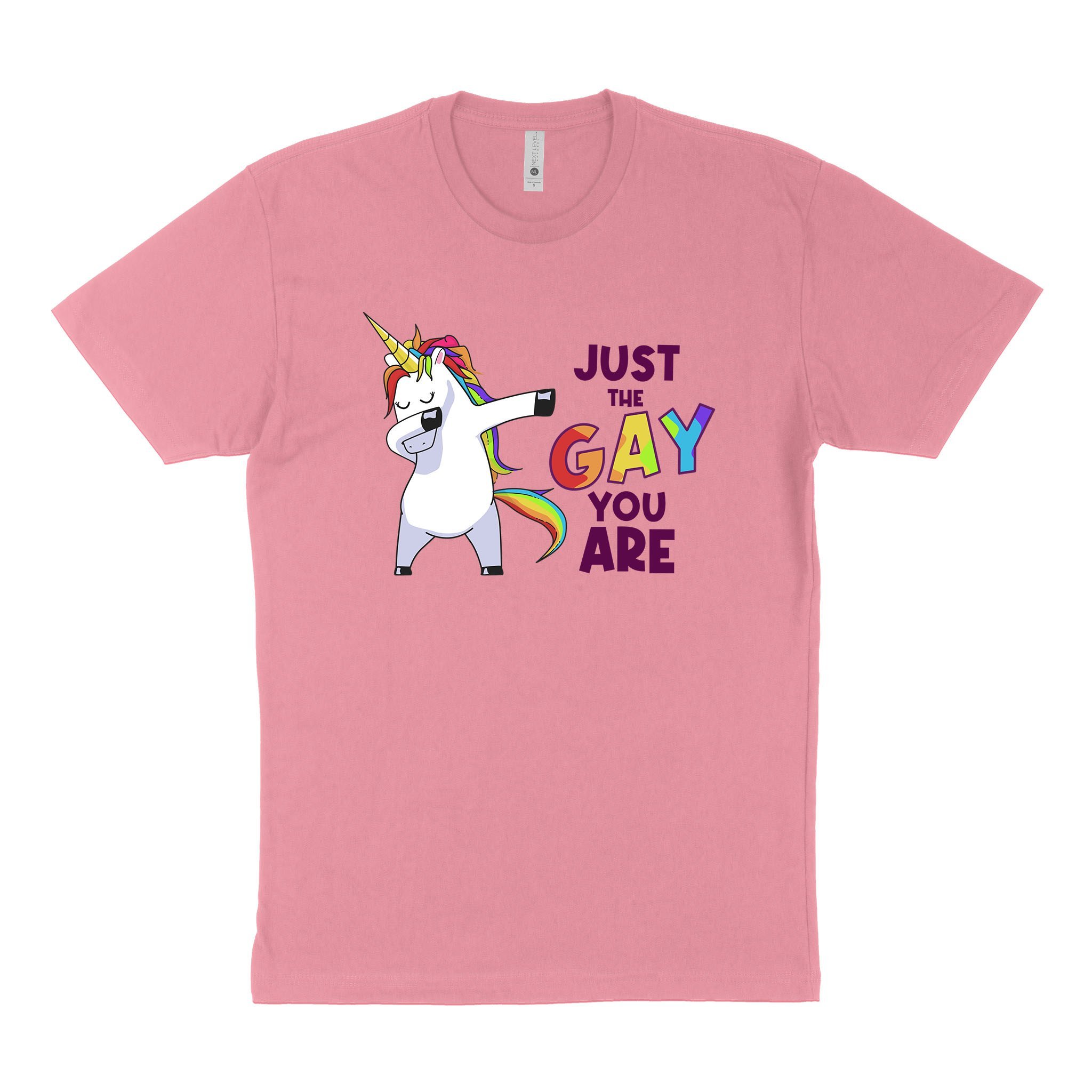 LGBT Unisex’s Graphic Tees, LGBT Fashion Designs, Graphic Unisex T-Shirt, Husband Wife Personalized Gifts, Just The Gay You Are Next Level 3600 Unisex T-Shirt