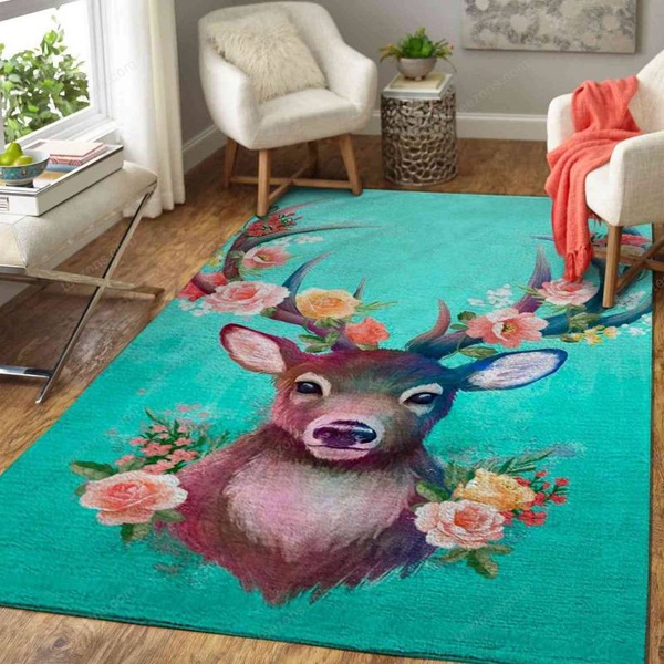 Deer Flower Area  Sku 1856 Rug