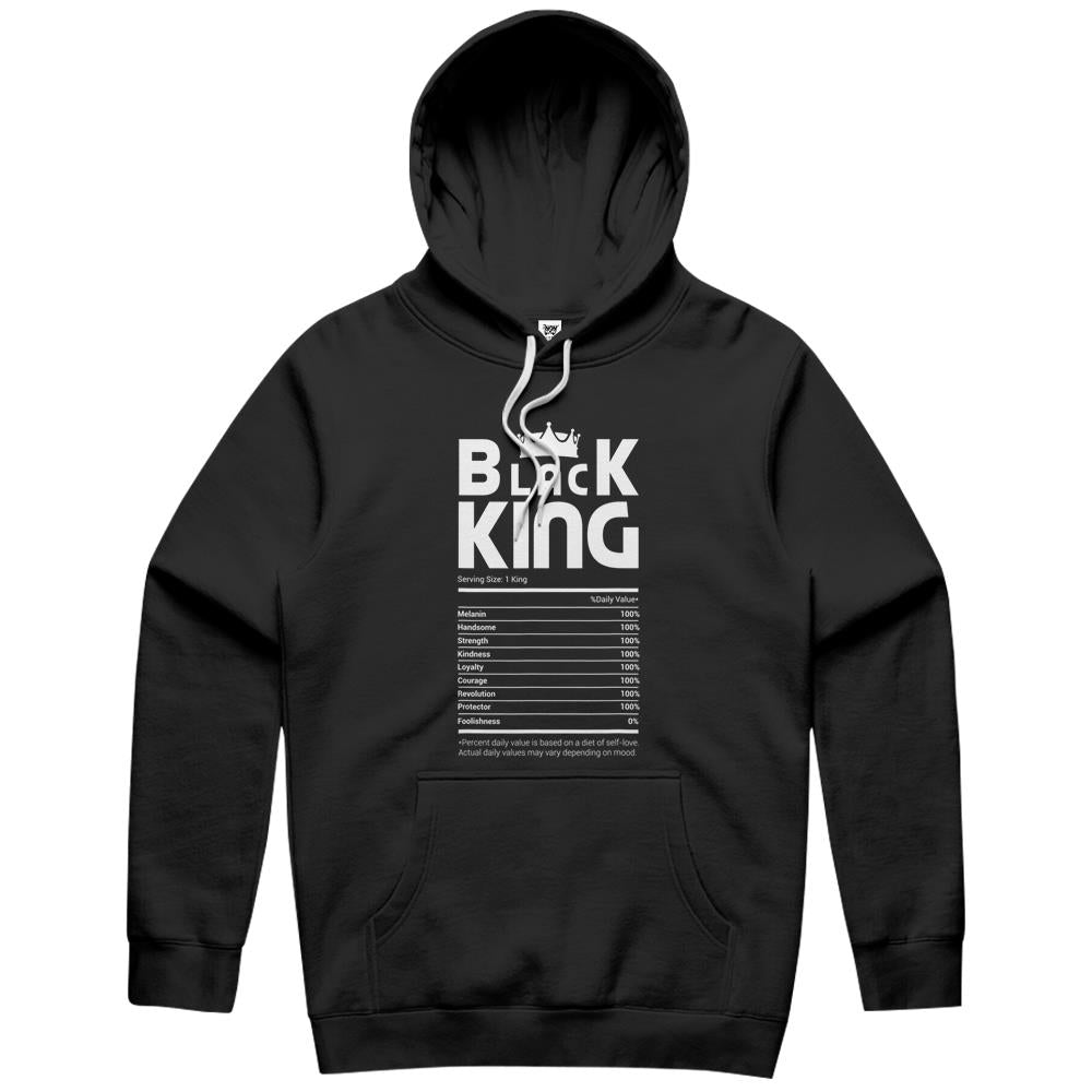 Nutritional Facts Shirt, Nutritional Facts Hoodie, Black King Nutrition Facts Shirt, Black King Nutritional Facts African American Pride Melanin Hoodie