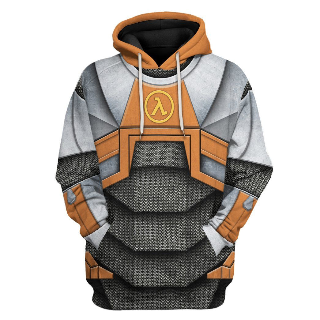 3D Half Life Dr Gordon Freeman Tshirt Hoodie Apparel