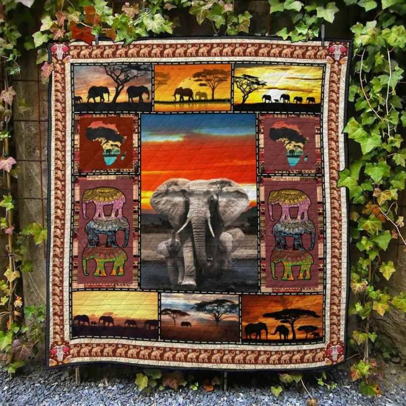 Elephant Ver7 Blanket TH1507 Quilt