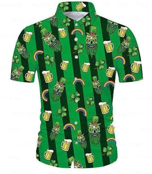 Shop From 1000 Unique Irish Pride Happy St Patricks Day Skull Hawaii Aloha Shirts Dh Ha91930