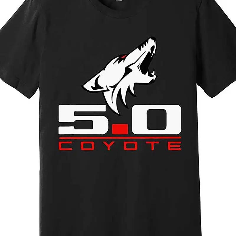 Mustang Coyote 5.0 Engine Shirt – Ford Performance Wolf Logo Tee for Racing Enthusiasts Car Lovers Automotive Fan Gear Perfect Gift for Muscle Car Fans