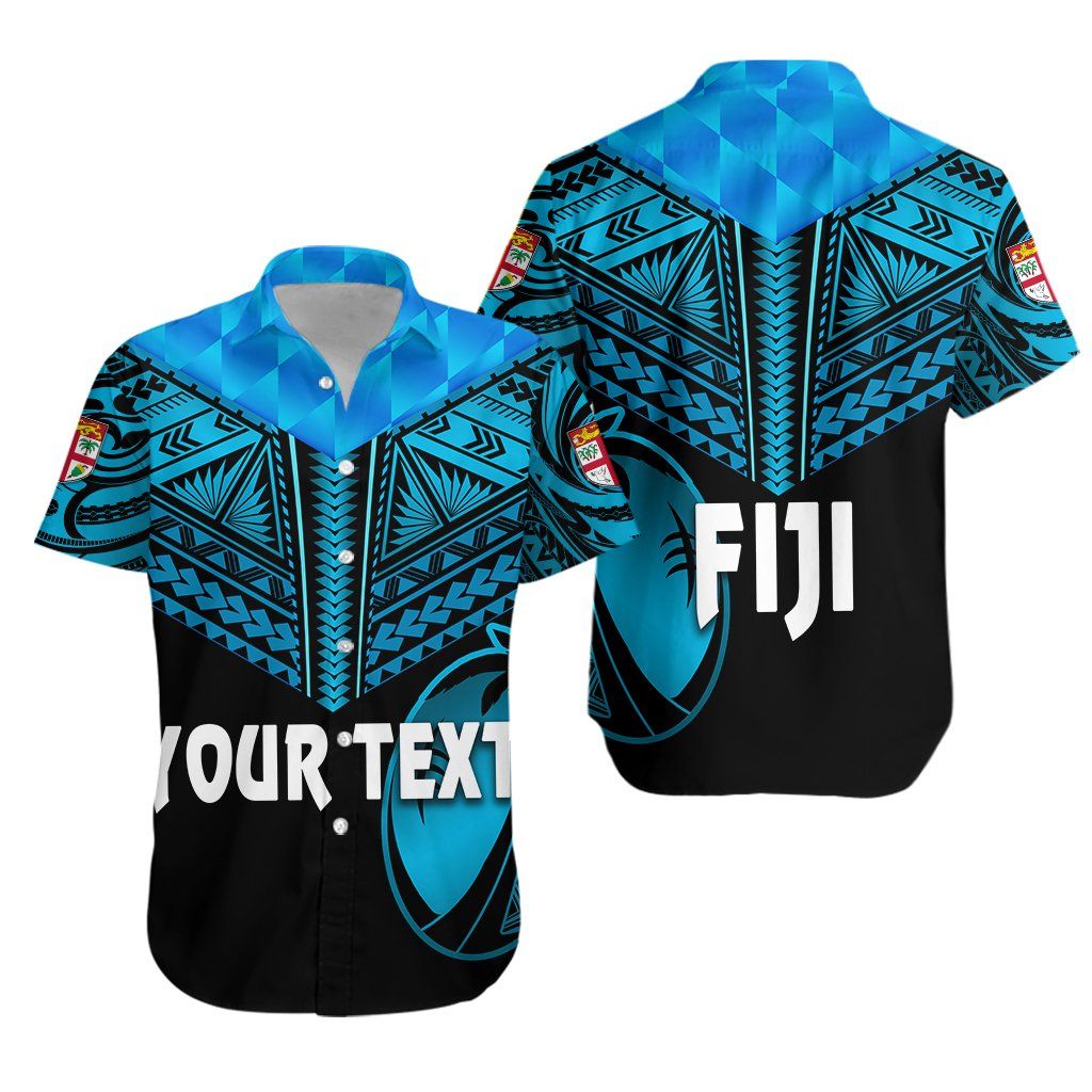 Fiji Rugby Hawaii Shirt Coconut Sporty Vibes Black Ha59468