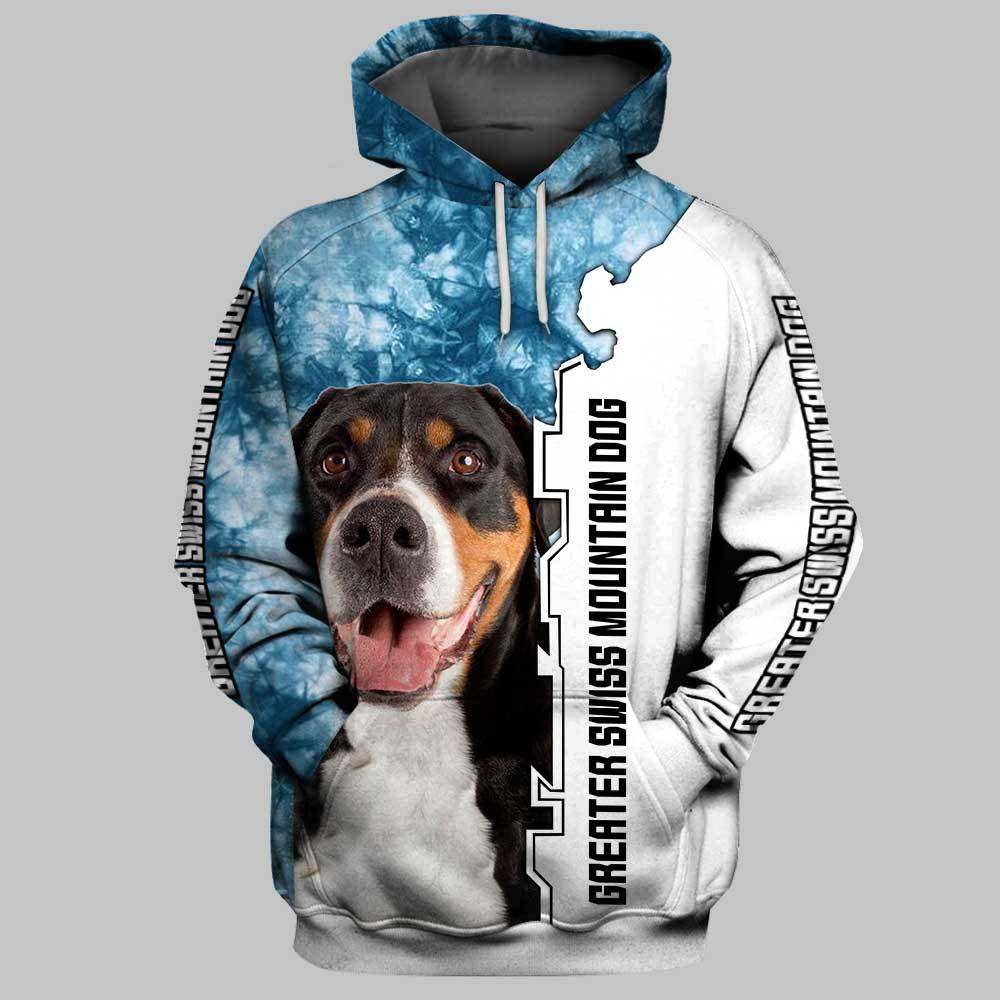 Best Hoodie  Greater Swiss Mountain Dog 3D Full Printing Hoodie , 3D Hoodie