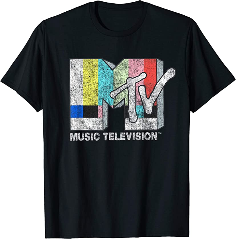 Vintage TV Signal Logo T-Shirt