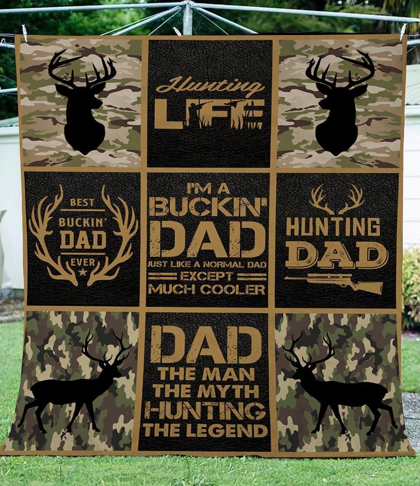 Buck Hunting Camo –  Unique Gifts Ideas For Home Decor Gifts For Family – Fleece Blanket Sherpa Blanket