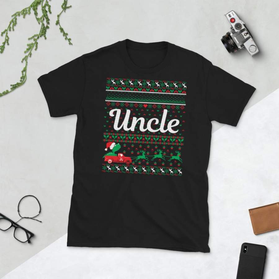 Uncle Christmas Ugly Sweater Party Short-Sleeve Unisex T-Shirt