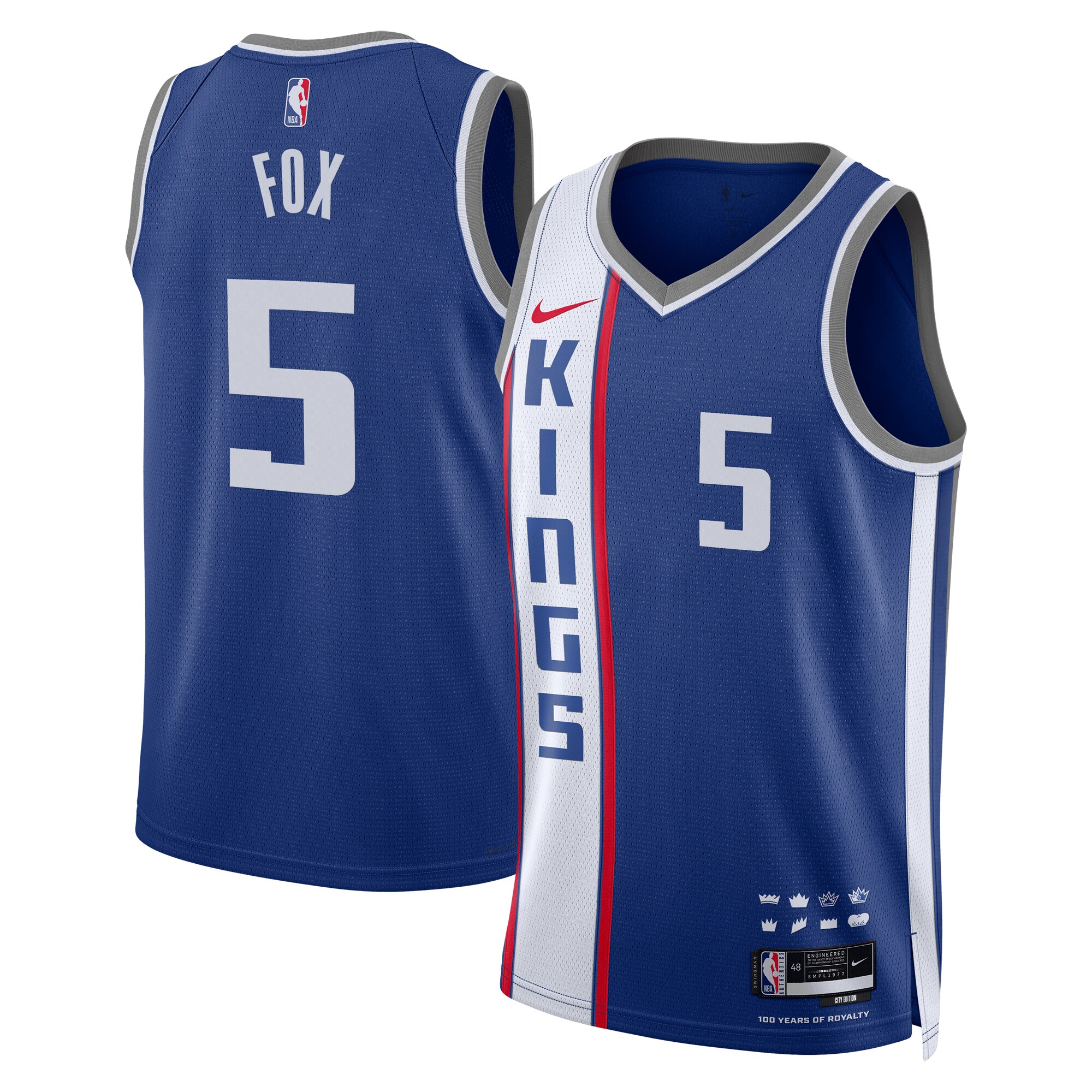 Sacramento Kings City Edition Swingman Jersey 23 – Blue – De'Aaron Fox – Unisex