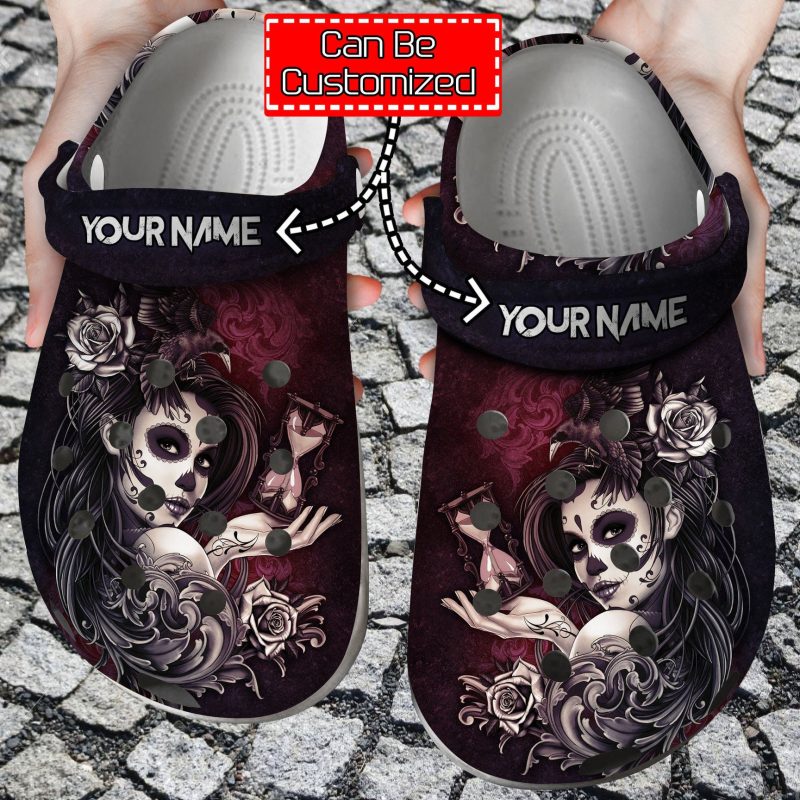 Skull Crimson Sugar clog Shoes Skull