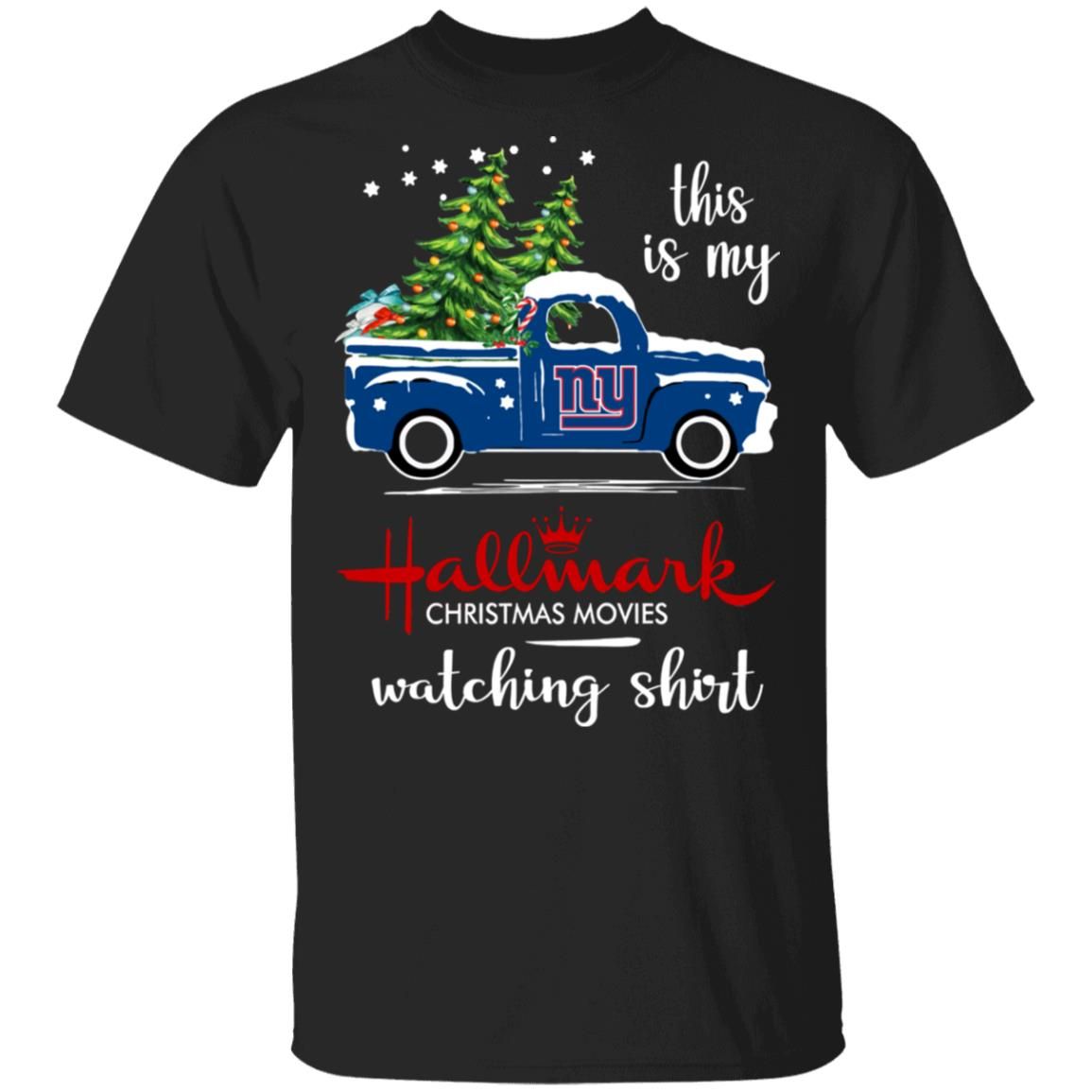 New York Giants This Is My Hallmark Christmas Movies Watching Shirt