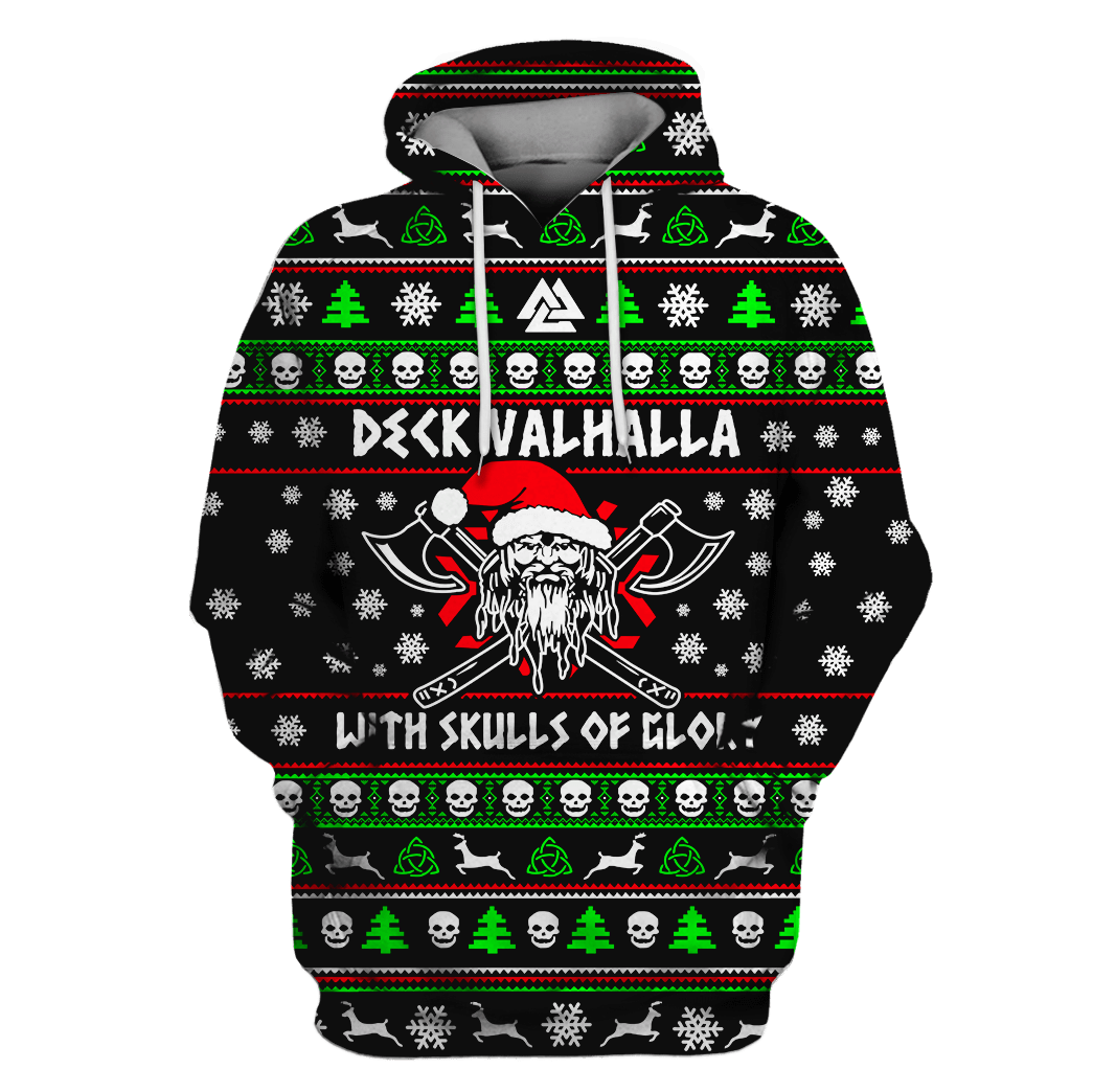 Valhalla Rising With Skulls Custom T-Shirt – Hoodies Apparel