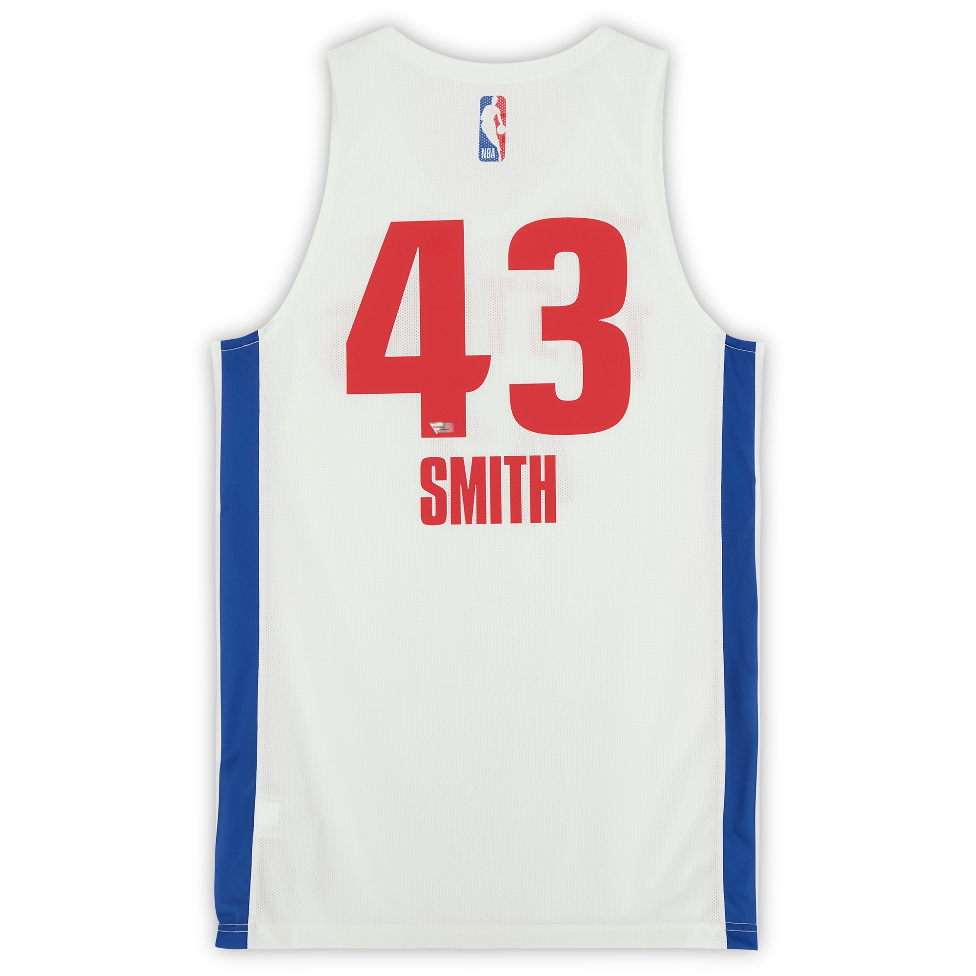 Chris Smith Detroit Pistons Fanatics 2021 NBA Summer League Game Used #43 White Jersey – Size L+2