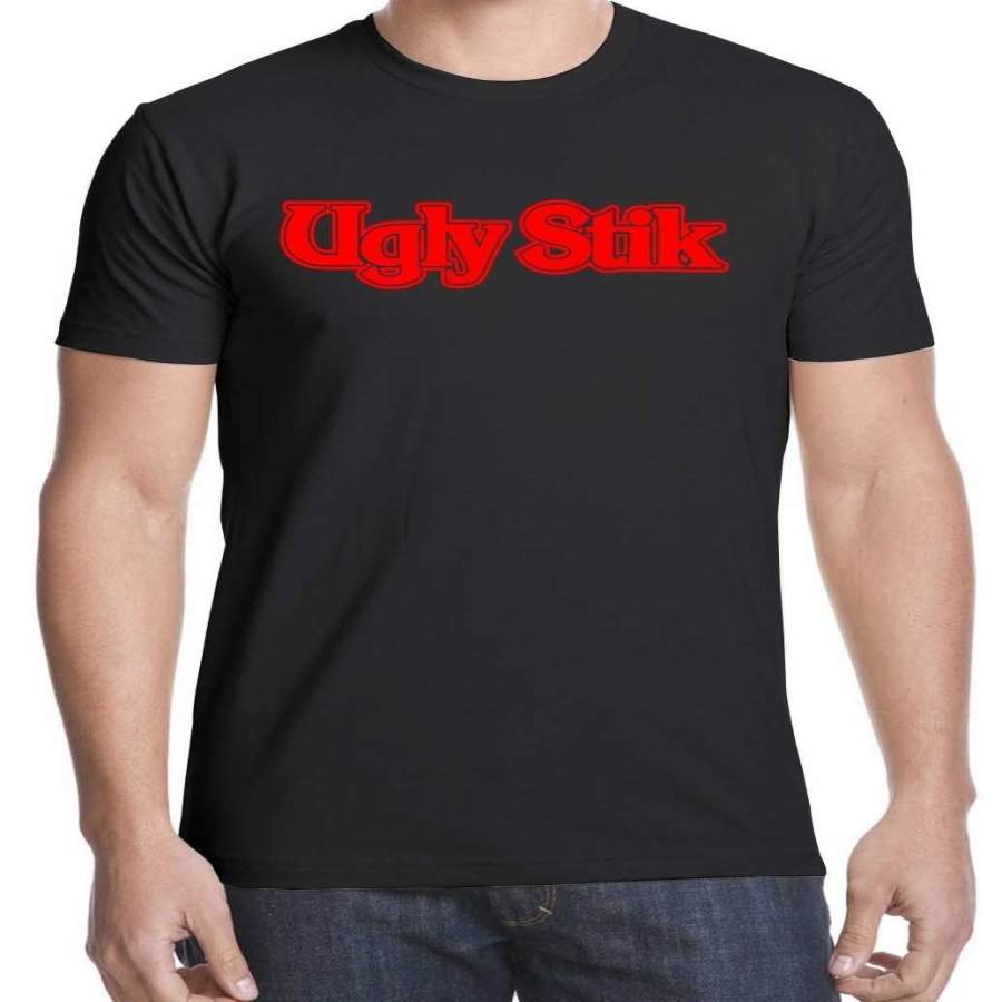 Ugly Stik Fishing Logo Men’S T-Shirt Mens Round Neck Tees Casual Tops Fashion Short Sleeves Clothing