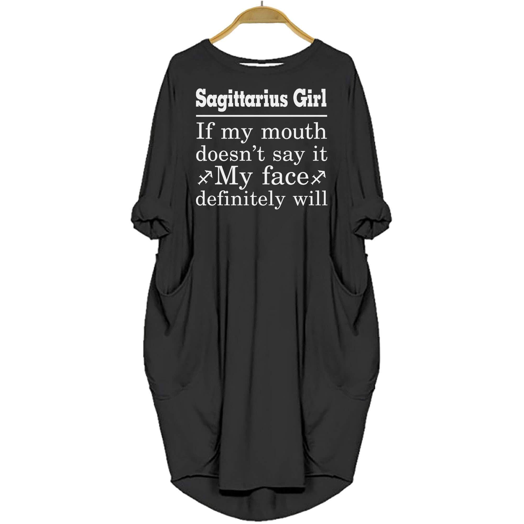 Sagittarius Girl Birthday Women Pocket Dress Shirt Melanin Women Black History Month