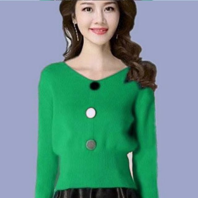 Waist Trimming Short Sweater Spring Autumn Knitted Long Sleeve Top Pullover Autumn Winter Women’s Clothing alx