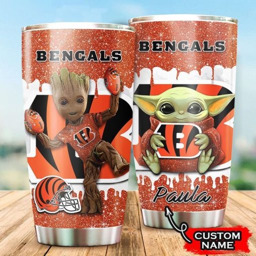 Holatshirt Grogu Groot Cincinnati Bengals Tumbler Mug