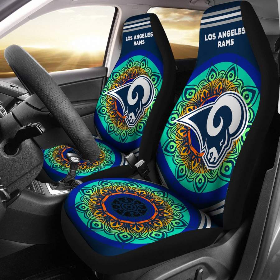 Magical And Vibrant Los Angeles Rams Car Seat Covers