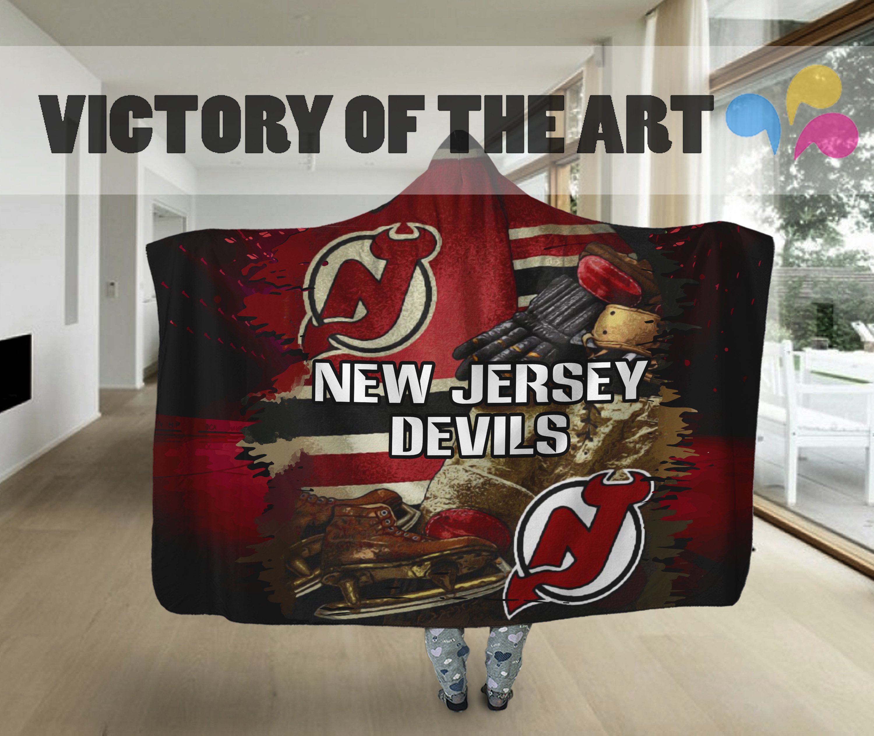 Special Edition New Jersey Devils Home Field Advantage Hooded Blanket