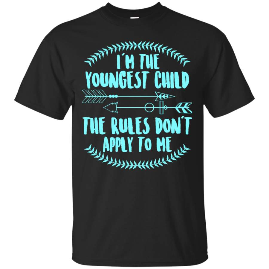 AGR Men’s I’m The Youngest Child The Rules Don’t Apply To Me Tshirts