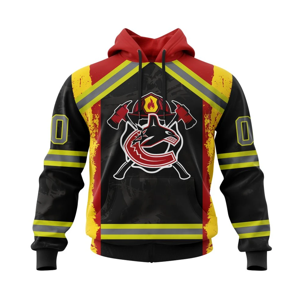 Hoodie Vancouver Canucks, Honnor Firefighter V0322 Qtnhl080524A3952Hd