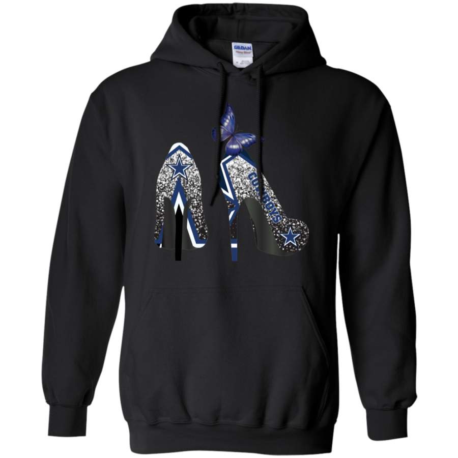 AGR Cowboys Rhinestone High Heels Hoodie