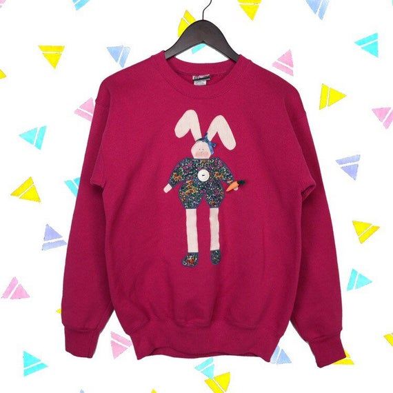 Vintage Pink � �Ugly� � Easter Bunny Sweatshirt