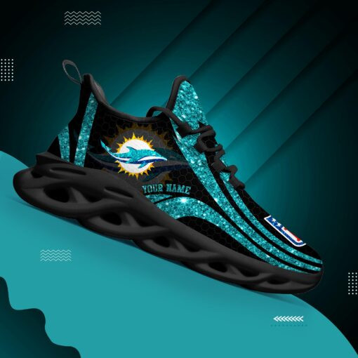 Miami Dolphins Personalized Yezy Running Sneakers Bg856