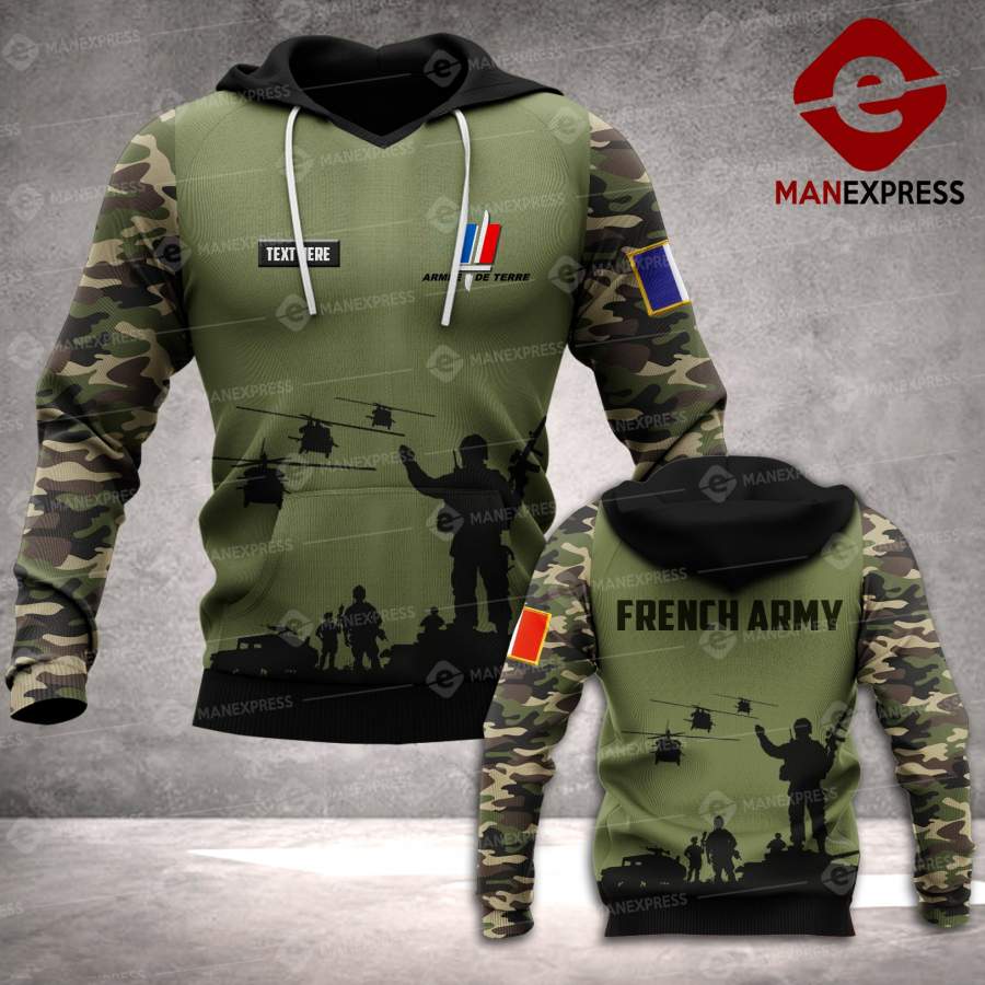 VH CUSTOMIZE  French army 1706 hoodie – 3D ALL OVER PRINT