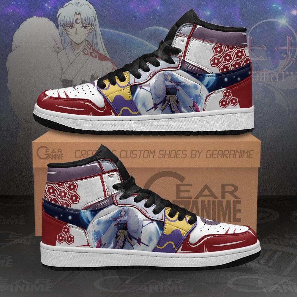 Sesshomaru Inuyasha Anime Air Jordan Shoes Sport Sneakers