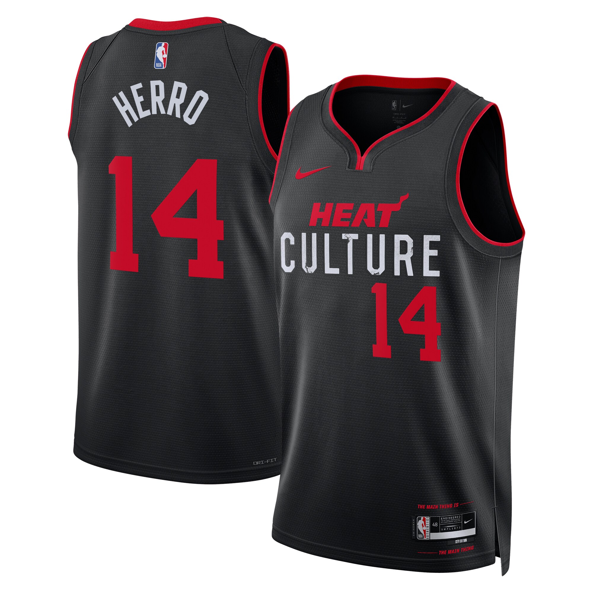 Miami Heat City Edition Swingman Jersey 23 – Black – Tyler Herro – Unisex