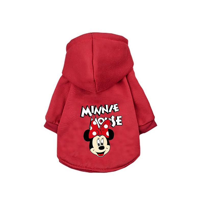 Mickey Minnie Pet Clothes Winter Warm Dog Clothes For Small Dogs Cotton Clothes For Dogs Pet Hoodie Clothing Puppy Clothes alx