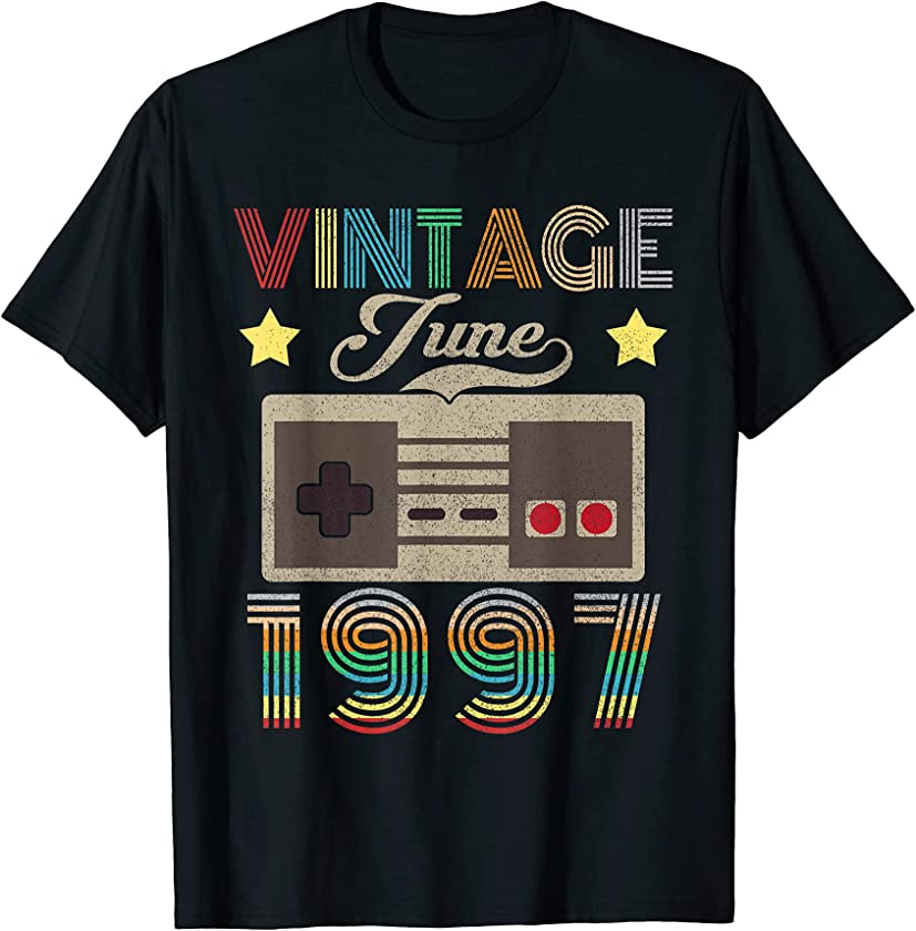 Vintage June 1997 24th Birthday Shirt 24 Year Old T-Shirt