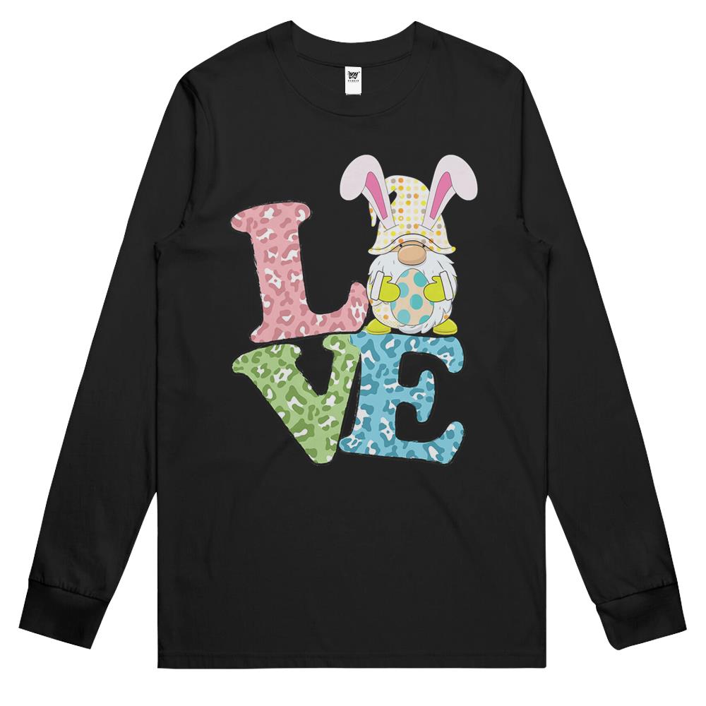 Love Easter Bunny Egg Gnome Long Sleeve T Shirts