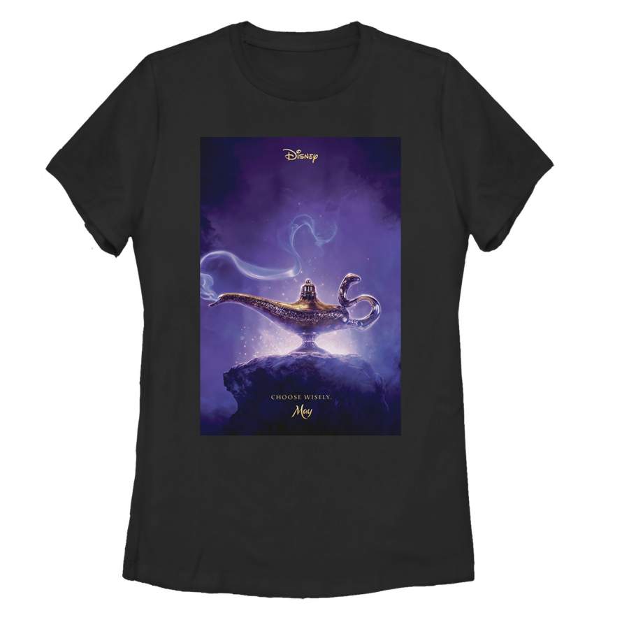 Aladdin Women’s Choose Wisely Movie Poster T-Shirt