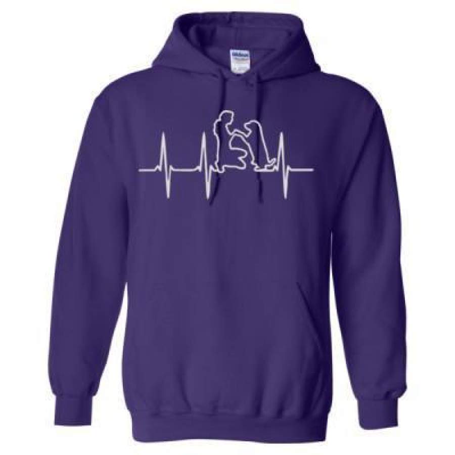 AGR Heartbeat Dog Rescuer – Heavy Blend™ Hooded Sweatshirt